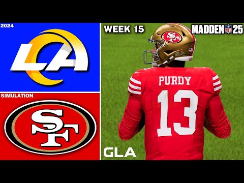 49ers vs. Rams | Week 15 Simulation | Brock Purdy | Madden 25 Gameplay