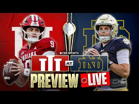 Indiana at Notre Dame LIVE Preview &amp; Predictions | The College Football Playoff BEGINS 🔥