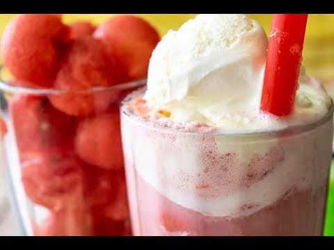 Watermelon Soda Float