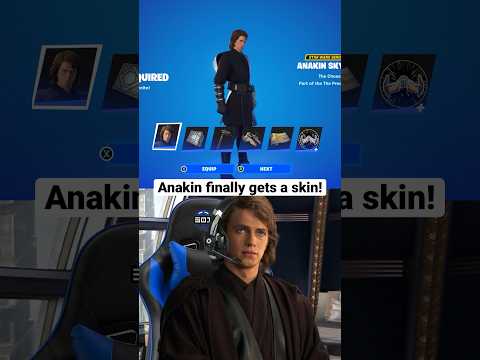 Anakin finally gets a skin! #starwars #fortnite #anakinskywalker #obiwankenobi #gaming #update