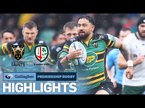 Northampton v London Irish - HIGHLIGHTS | Tense Clash With Late Drama |Gallagher Premiership 2021/22