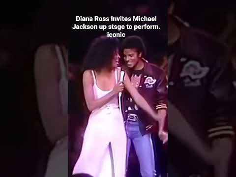 Diana Ross called Michael Jackson up on stage while performing her hit &quot;Upside Down&quot; in 1981. Iconic