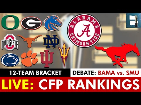 College Football Playoff Top 25 Rankings 2024 LIVE