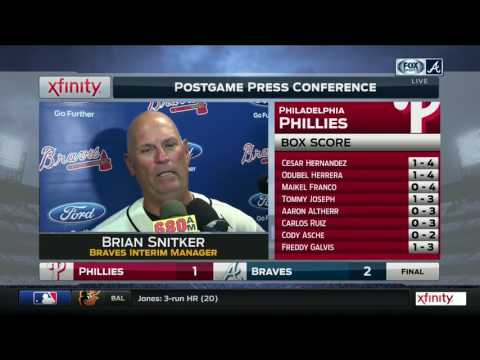 Brian Snitker on De La Cruz, Co in Braves&#039; win over Philly