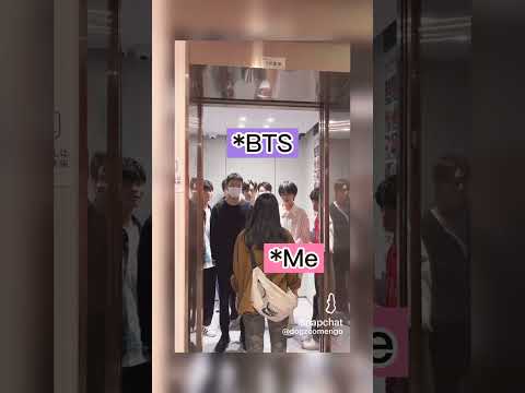 When I meet BTS 😊||owner of video:@dogzcomengo|| video found: Snapchat||