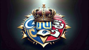 A realistic high-definition visual representation symbolizing the turnaround in the NFC West. Imaginary football team emblems emblemizing competition for supremacy, perhaps with a literal crown positioned centrally, emphasizing the struggle for dominance in the division. Avoid any direct references to real teams or logos.