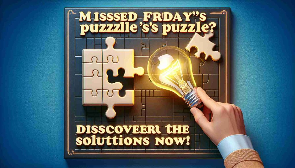 Missed Friday’s Puzzle? Discover the Solutions Now