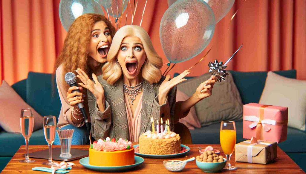 High definition image of an influential talk show host throwing an epic surprise party for her female best friend! The reaction of the friend is so amazing, it's hard to believe!