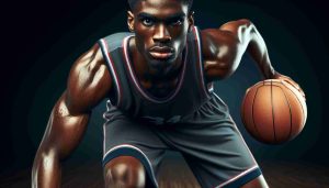 Realistic HD photo of a phenomenal basketball player who is renowned for his exceptional stealing skills on the court. This African Australian sportsman, with his athletic physique, dark skin, and short black hair, is at the peak of his game. His uniform is laden with sweat, showing the intense effort he puts into the sport. His eyes are fiercely focused on the approaching opponent with the ball, ready to make his strategic move.