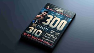 High definition realistic image of the promotional poster of a major, unnamed Mixed Martial Arts event numbered as 310. The text on the poster reads 'A Fight Fans Can’t Afford to Miss! Get Ready for Thrills!' The design should convey excitement, anticipation and the thrill of a significant sports event.