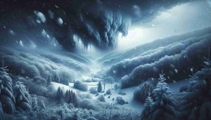 Realistic, high-definition image portraying the wrath of winter as a intense snowstorm engulfs East Tennessee. The image should clearly capture the severity of the weather conditions, with heavy snowfall coating the ground and trees, creating a winter wonderland. Included in the scene, if possible, should be the distinctive features of East Tennessee, such as its hilly terrain and dense forests, all blanketed in fresh, white snow. In addition, portray the tumultuous sky filled with swirling snowflakes that hint at the ongoing snowstorm.