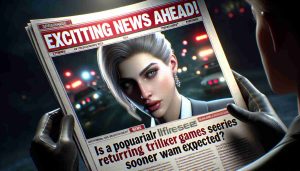 Realistic HD image of a captivating headline saying 'Exciting News Ahead! Is a Popular Thriller Game Series Returning Sooner Than Expected?'